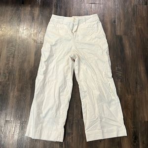 A New Day; cream pants; wide leg pants; work pants; high waisted pants